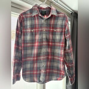 J Crew Plaid Button-Up Shirt M